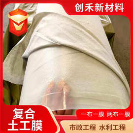 土工膜填埋场防渗800g两布一膜氧化塘水利工程防渗长丝复合土工膜
