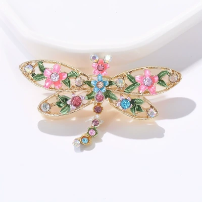 New Multi-Color Retro Multi-Color Oil Dripping Enamel Colorful Dragonfly Brooch for Men and Women, Insect Pin Corsage Jewelry (Yaxa sancaqları) - gold-size-3866cm-weight-154g
