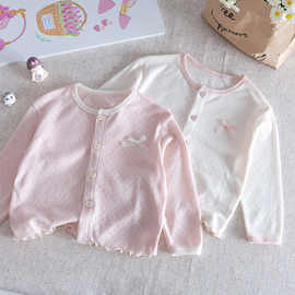 女童宝宝外套防晒韩系婴幼儿空调衫开衫亲肤透气外套遮阳2025新款
