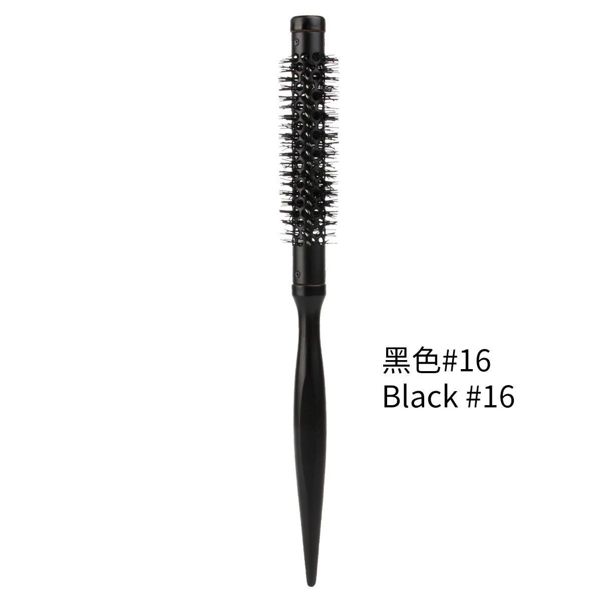 Estilista especial resistente a altas temperaturas de lana de nylon cilindro de rodadura ultra-fino pequeño rodillo de lana peine soplado raíz del pelo tubo de aluminio punta cola peine hebilla interior