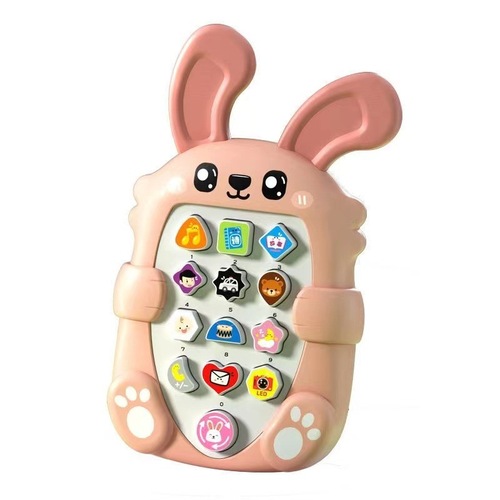 Baby Teether Gum Baby Phone Simulation Music Toy Smart Educational Early Learning Children's Phone Rechargeable