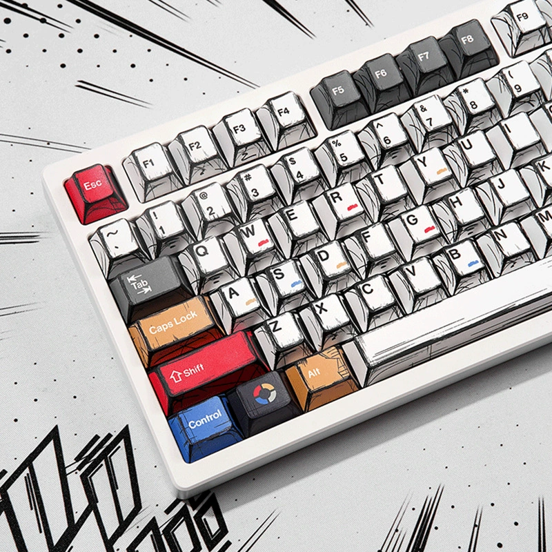 Набор колпачков Manga Wind Pyrite — PBT с магнитным стержнем, совместим с ACE60/Wolf F/Spider/87