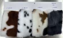 水貂雪貂奶牛纹900g仿皮草绒布 时装家居服毛毯家纺布 现货批发