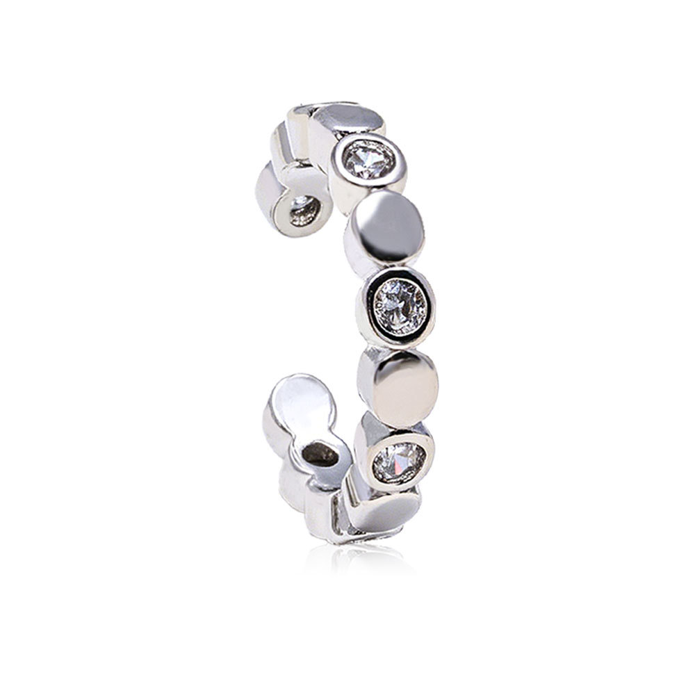 Orecchini a clip con design a nido d'ape per donna, minimalisti, sofisticati, trendy, versatili e alla moda._voghion.com