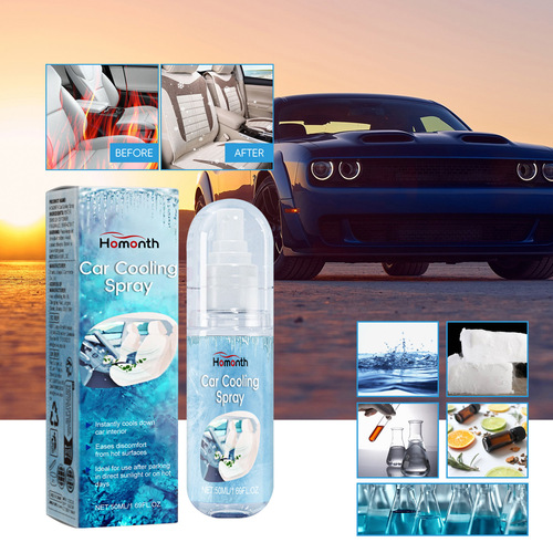 Homonth Car Cooling Spray | Summer Vehicle Coolant for Instantly Refreshing, Cool, and Comfortable Driving Conditions