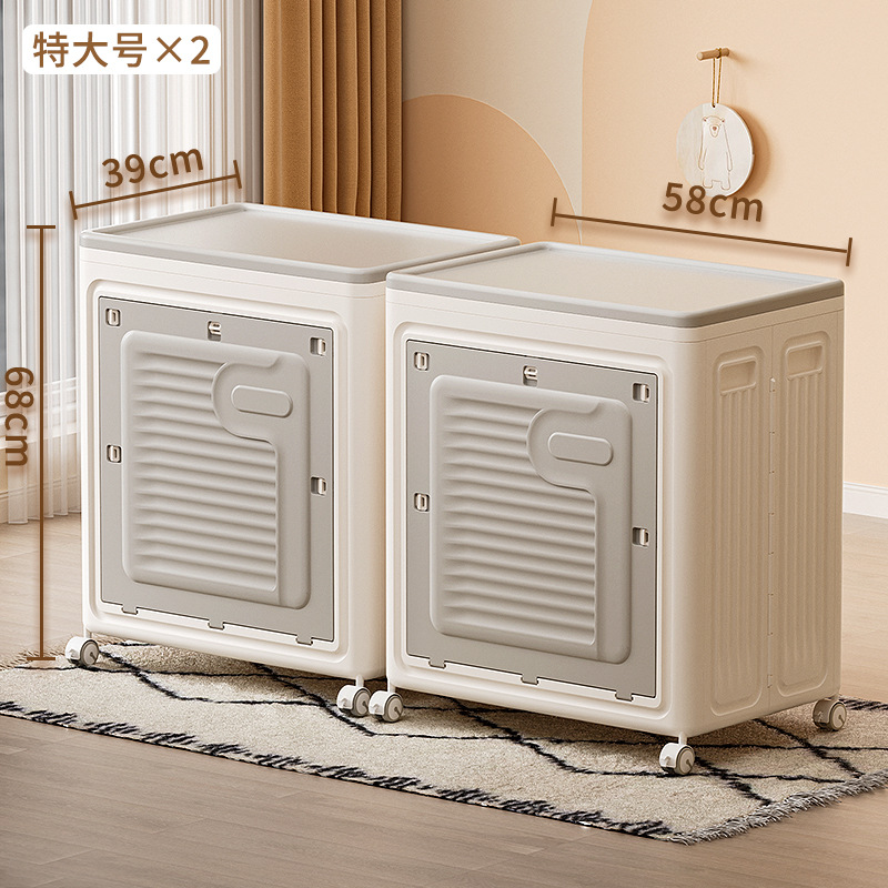 Caja de almacenamiento de juguetes, canasta de almacenamiento, tapa abatible, caja de almacenamiento engrosada de gran capacidad, caja de almacenamiento de cubo de almacenamiento de muñecas para niños domésticos