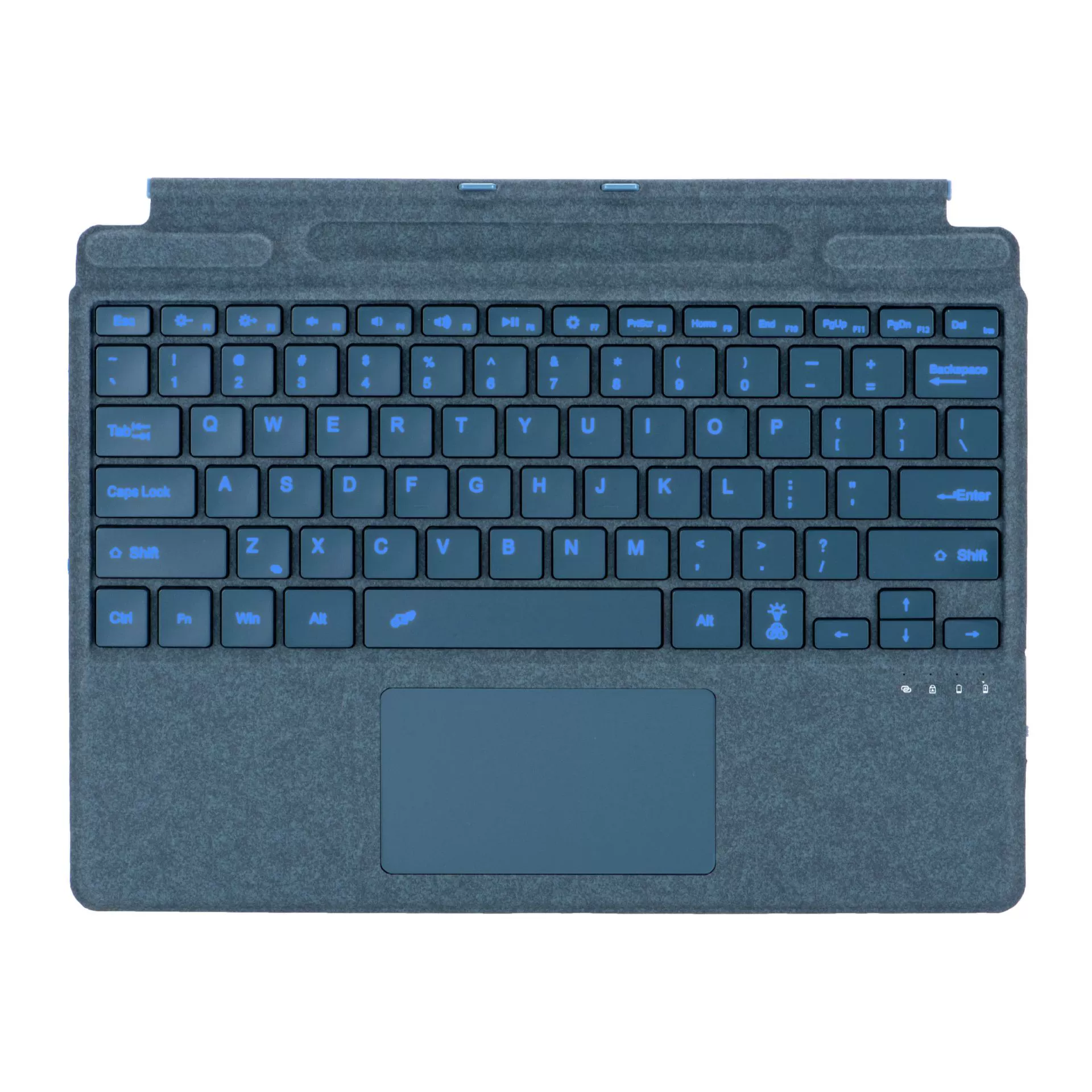 Кейс для Bluetooth клавиатуры (Microsoft) Surface Pro/Go, подсветка, беспроводной, батарея 350 мАч