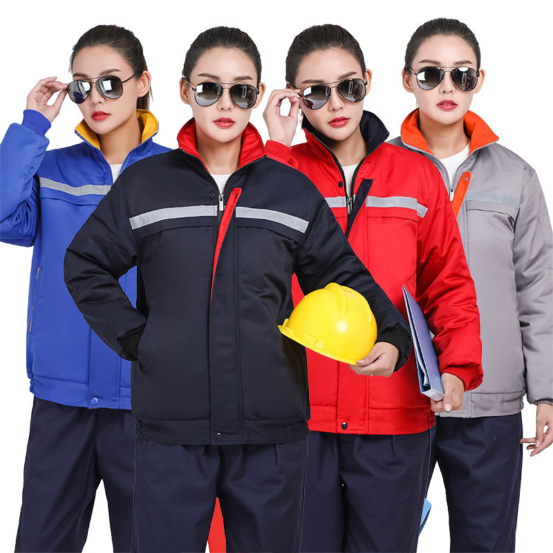 Winter Work Clothes, Cotton-Padded Jackets, Men's Thickeneded Wear-Resistant Auto Repair Factory Labor Protection Clothing, Cold-Proof and Warm Workshop Work Clothes, Cotton-Padded Clothes Winter Work Clothes, Cotton-Padded Jackets, Men's Thickeneded Wear-Resistant Auto Repair Factory Labor Protection Clothing, Cold-Proof and Warm Workshop Work Clothes, Cotton-Padded Clothes