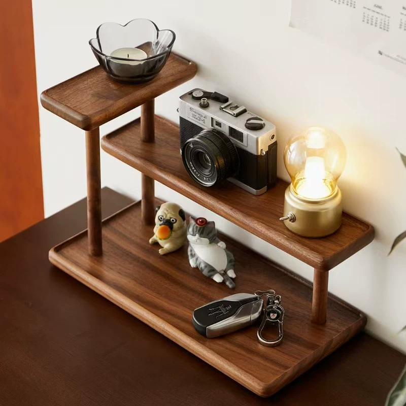 Творческая стойка для хранения из массива дерева Рабочий стол Многофункциональная стойка для хранения игрушек