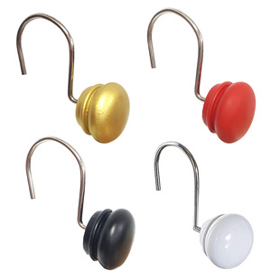 Factory Direct cross-border dedicated resin hook curtain hook bathroom supplies sticky hook hardware accessories curtain shower curtain hook