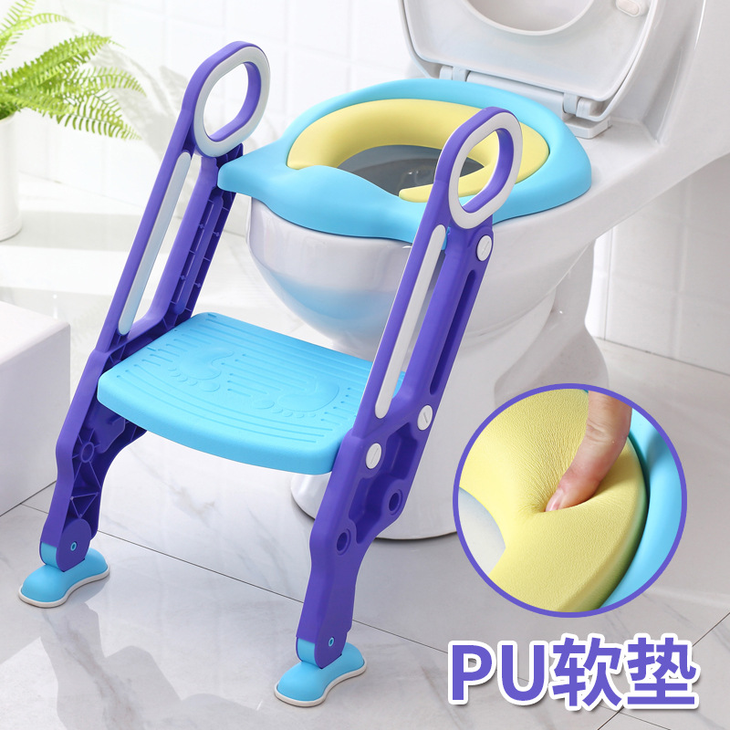 Children's toilet for baby girl, boy, sitting washer, girl's toilet ladder chair, foldable stair-type toilet rack