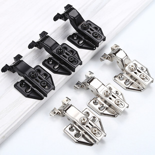 Aluminum frame door hinge glass cabinet door hinge 20 extremely narrow cabinet door stainless steel hydraulic buffer damping medium bending half cover full