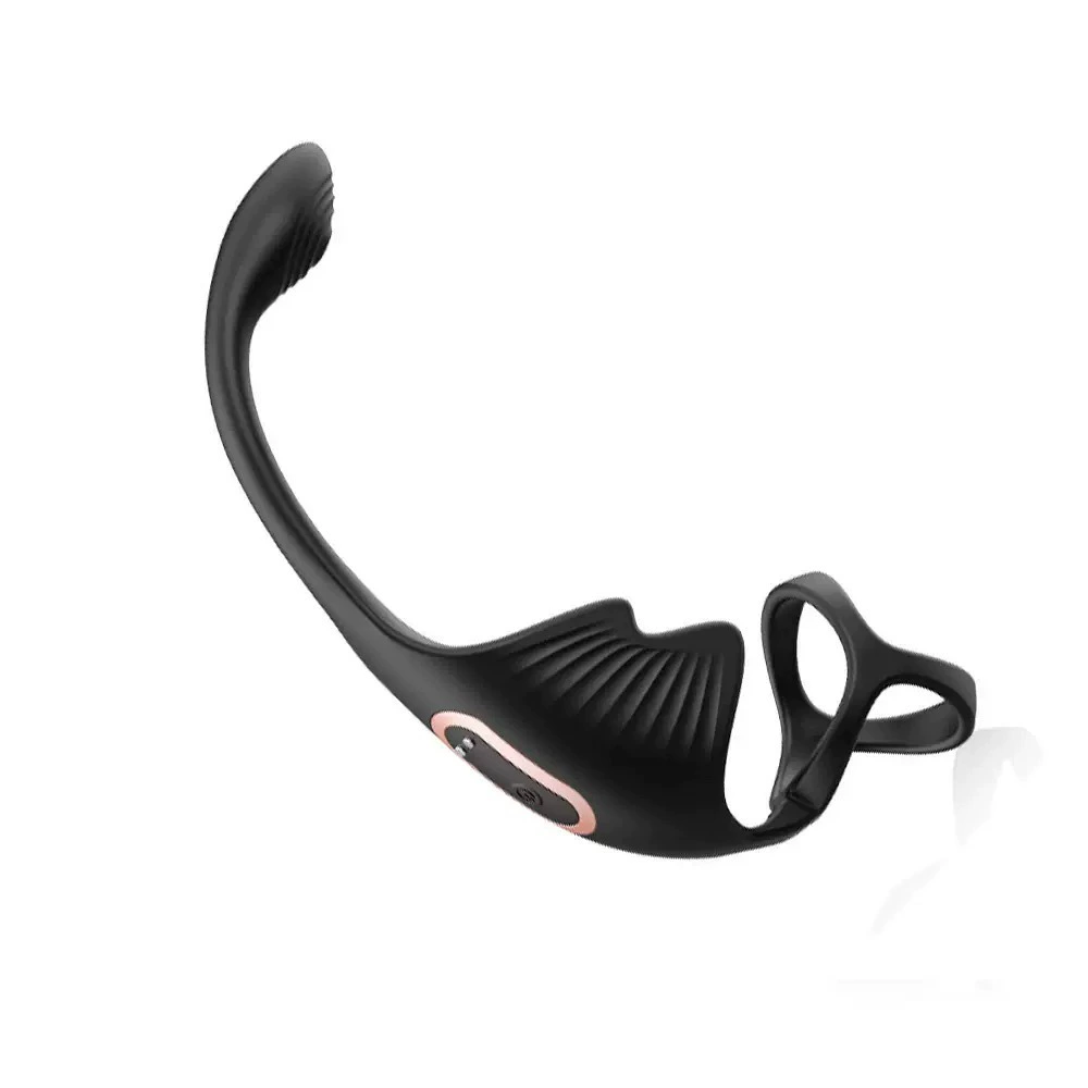 Вибратор Devilfish Vibration Lock Fine Ring — двойной двигатель, 10 режимов, беспроводной пульт, магнитная зарядка