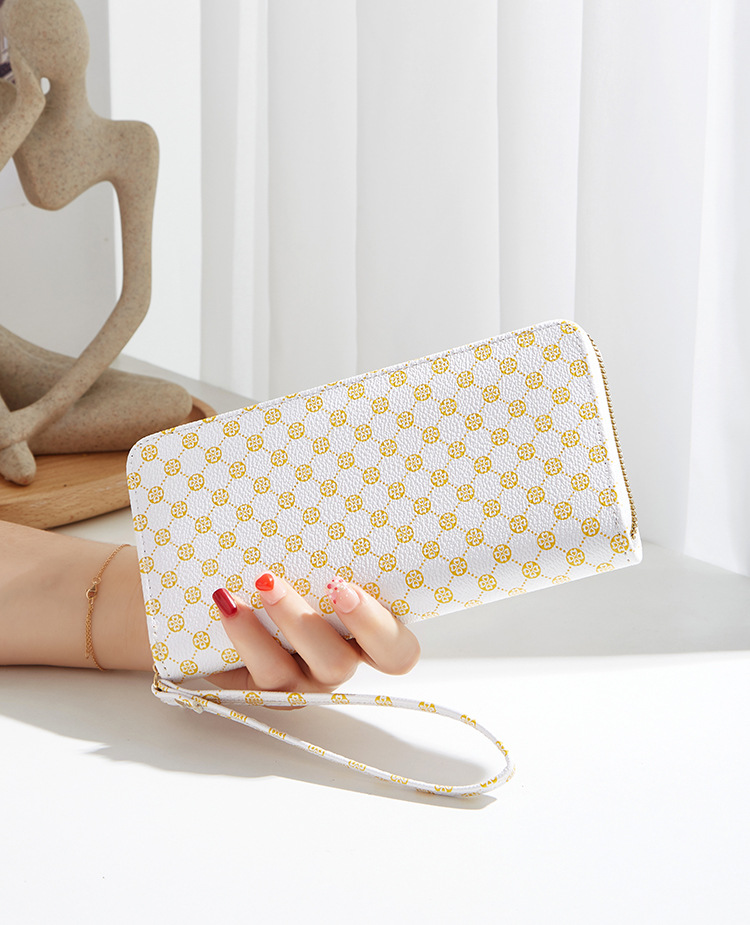 Neuer langer Reißverschluss für Damen, modische Vintage-Geldbörse mit mehreren Kartenfächern und Handytasche_voghion.com