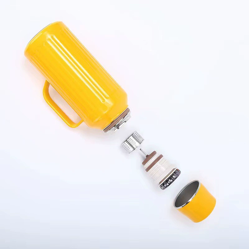 Mechanical thermos, capacious glass, tea cup, vacuum teapot, keeps constant temperature