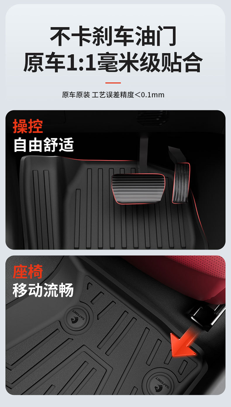 Suitable for Tank 300 New Energy 400 500, special all-weather TPE car floor mats and interior accessories