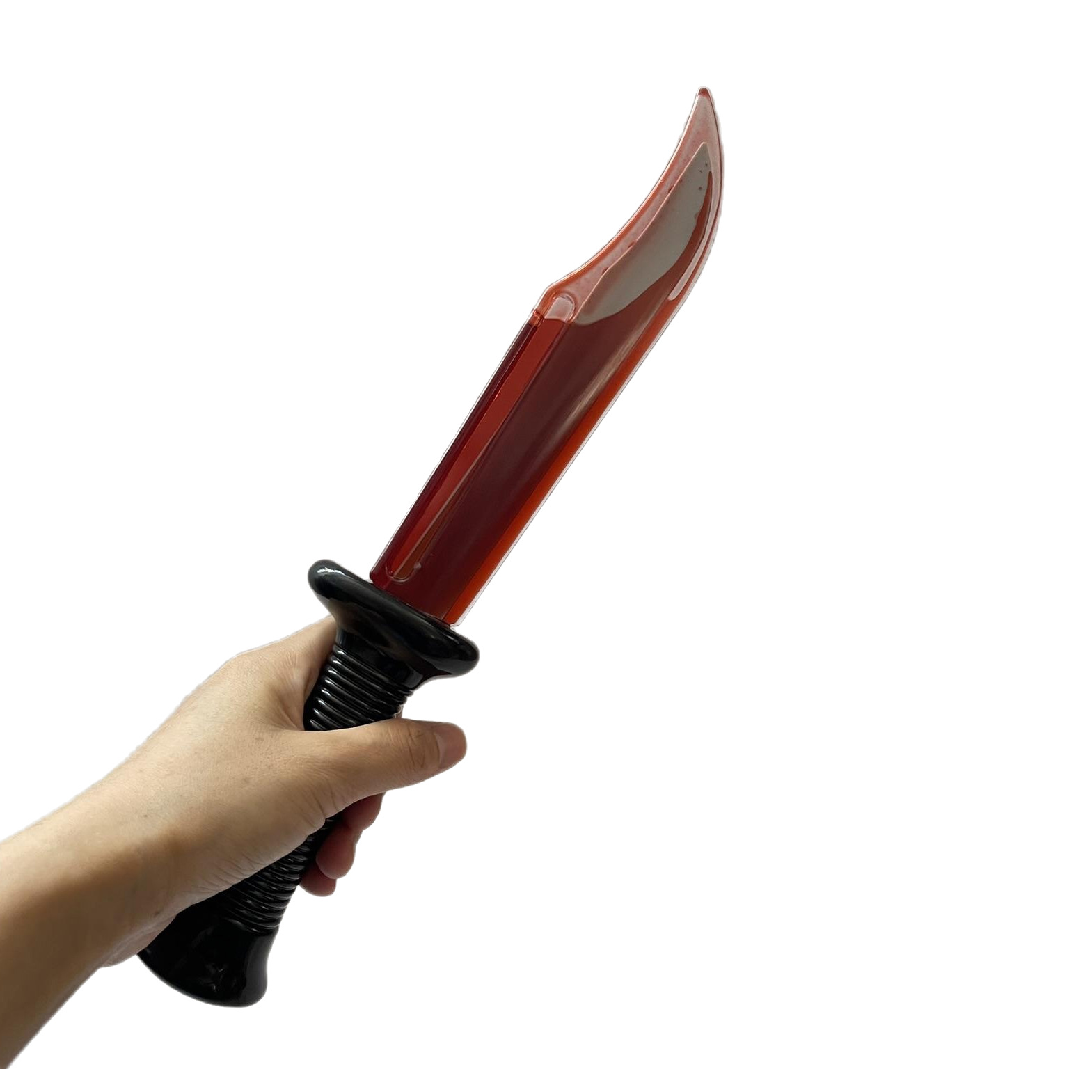 Cuchillo sangrante de simulación de Halloween, accesorios de maquillaje para zombies