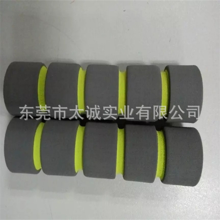 供应单双色NBR橡塑泡海绵套管运动器材手柄套健身车跑步车手把套