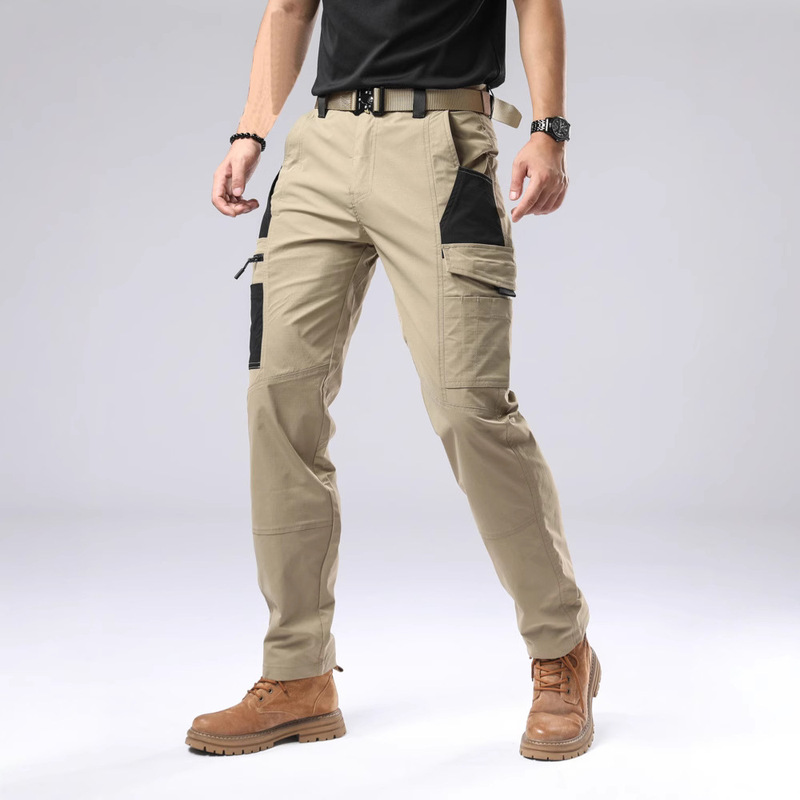 New Men's Outdoor Loose Casual Cargo Pants Windproof Waterproof Wear-Resistant Training Pants Hiking Pants American Style 2406 New Men's Outdoor Loose Casual Cargo Pants Windproof Waterproof Wear-Resistant Training Pants Hiking Pants American Style 2406