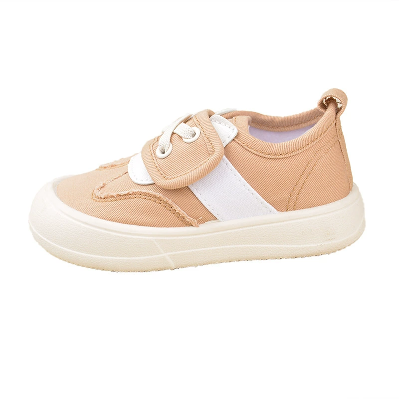 Cloth shoes with velcro for boys, footwear, Korean style, soft sole
