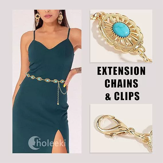 Популярная трансграничная металлическая тисненая поясная цепочка, универсальная модная ретро поясная цепочка, аксессуар для платья, поясной аксессуар