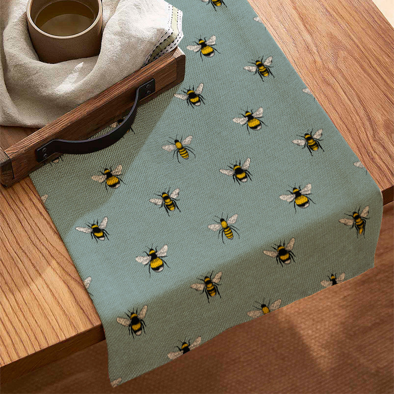 110g Weight Tablecloths Home Textiles & Decor Type cotton and linen, Polyester Material Stripe, Plant Pattern Elegant, Simple Style Style Elegant Simple Style Stripe Plant Cotton And Linen Polyester Tablecloths 1