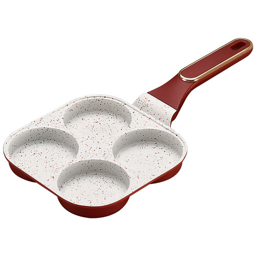Shining Premium Egg Burger Maifan Stone Non-stick Pan Household Four-hole Breakfast Pan Omelette Pancake Pan