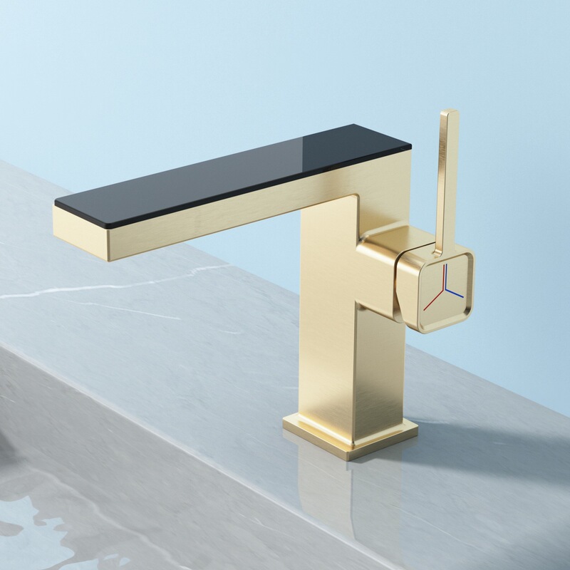 Toilet faucet wash basin basin cold and hot cream wind bathroom basin white bar minimalist faucet