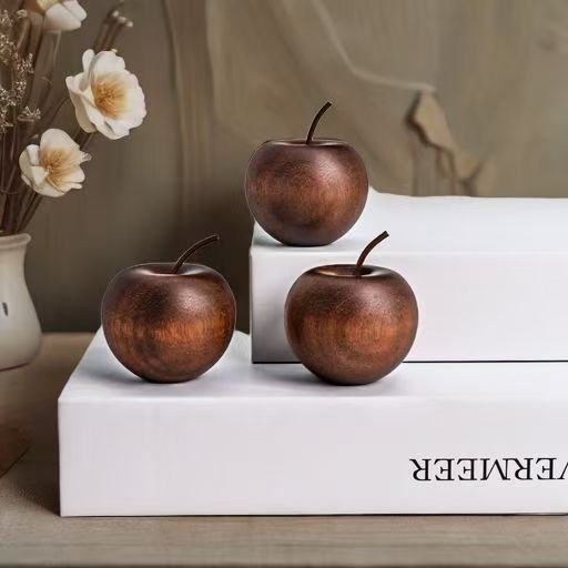 Madera sólida transfronteriza manzana interior perfumador duradero decoración de escritorio para automóviles sin fuego perfumar madera de expansión regalo decorativo