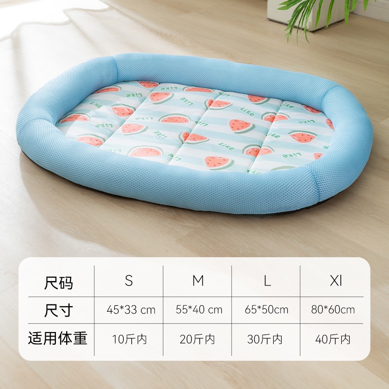 Primavera y verano perro Big Eye Monster cojín fresco sofá perrera nido de gato nido de mascotas Peluche pequeño perro estera