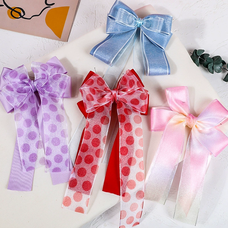 Китайский День Святого Валентина аксессуары для одежды кулон День Святого Валентина лук ремешок DIY лук Одежда Аксессуары для волос подарочная лента