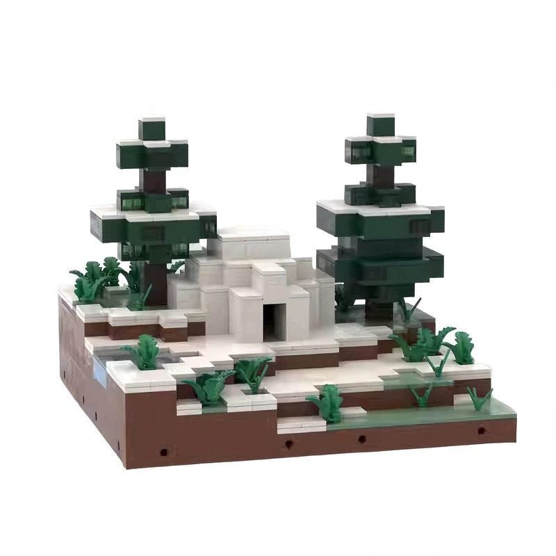 Конструктор MOC: снежные джунгли из Minecraft