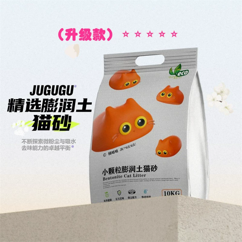Bentonite cat large particle sand, fine sand, fragrance, deodorization, less dust, water absorption, fast clumping, low dust, non-stick bottom