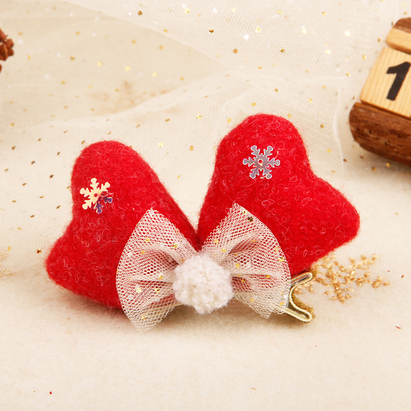 Nueva Navidad decoraciones fieltro arco horquilla Navidad Festival adultos niños Fotografía accesorios para el cabello tocado
