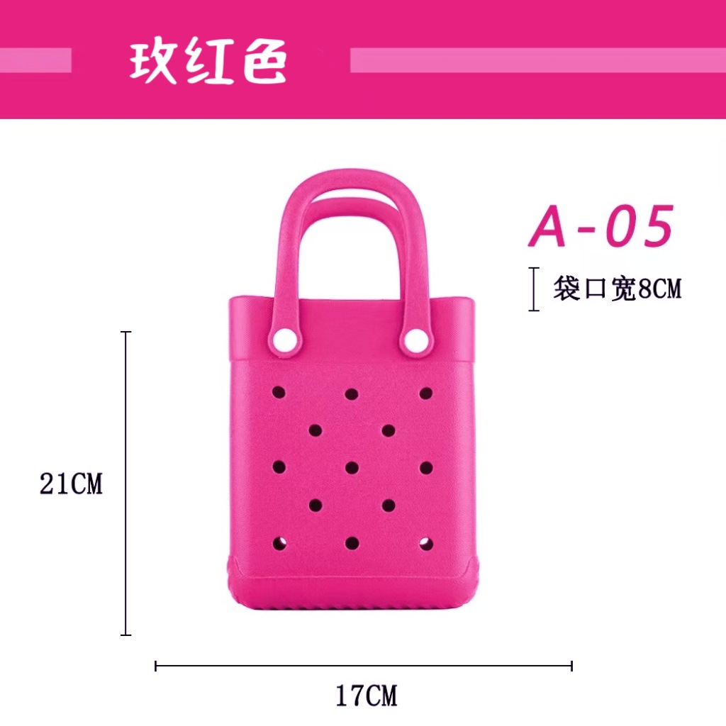 Eva transfronteriza pequeña y encantadora bolsa cuadrada de dibujos animados INS Dongdong bolsa de gelatina bolsa de playa bolso bolso bolso bolso bolso hombro