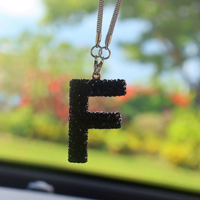 Car hanging Pendant High-End Letter Car Pendant - f-letter-car-pendant-black