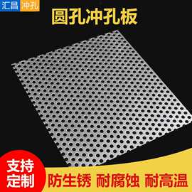 304不锈钢冲孔板镀锌筛网圆孔网金属洞洞板过滤网片铁板网冲孔网