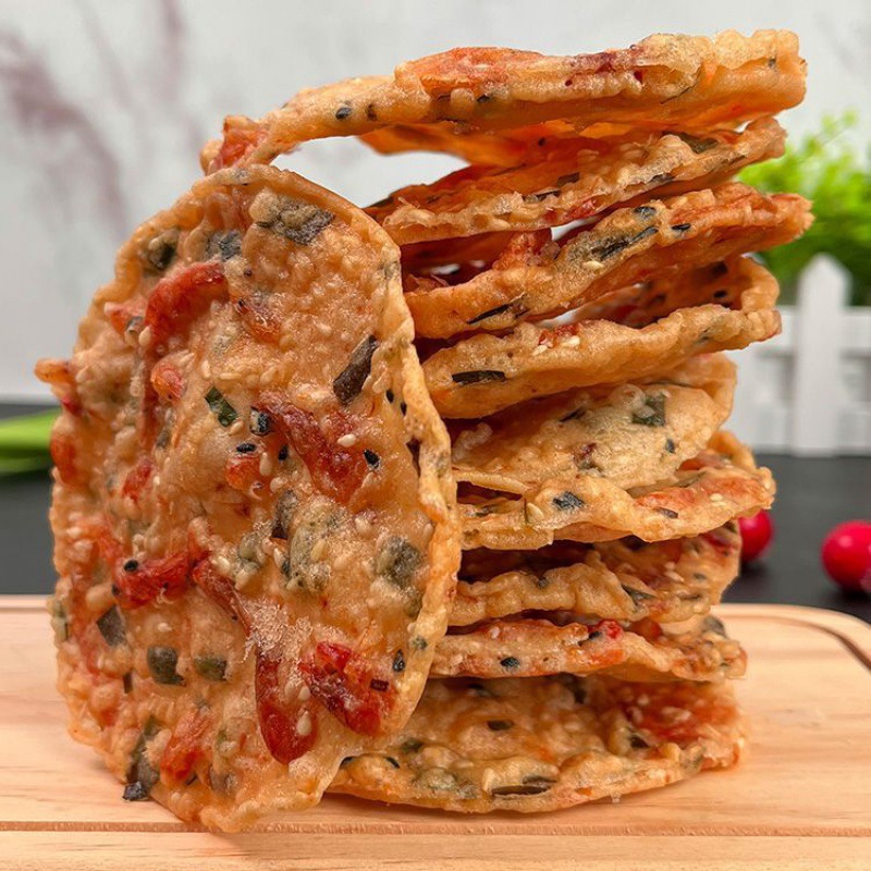 赣南特产花生巴豆巴子江西赣州油炸月亮巴粑豆子饼锅巴零食厂