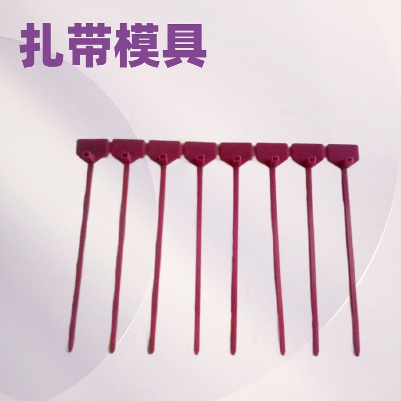 防盗扎带塑胶打包带一次性防盗PP塑料扎带模具注塑加工