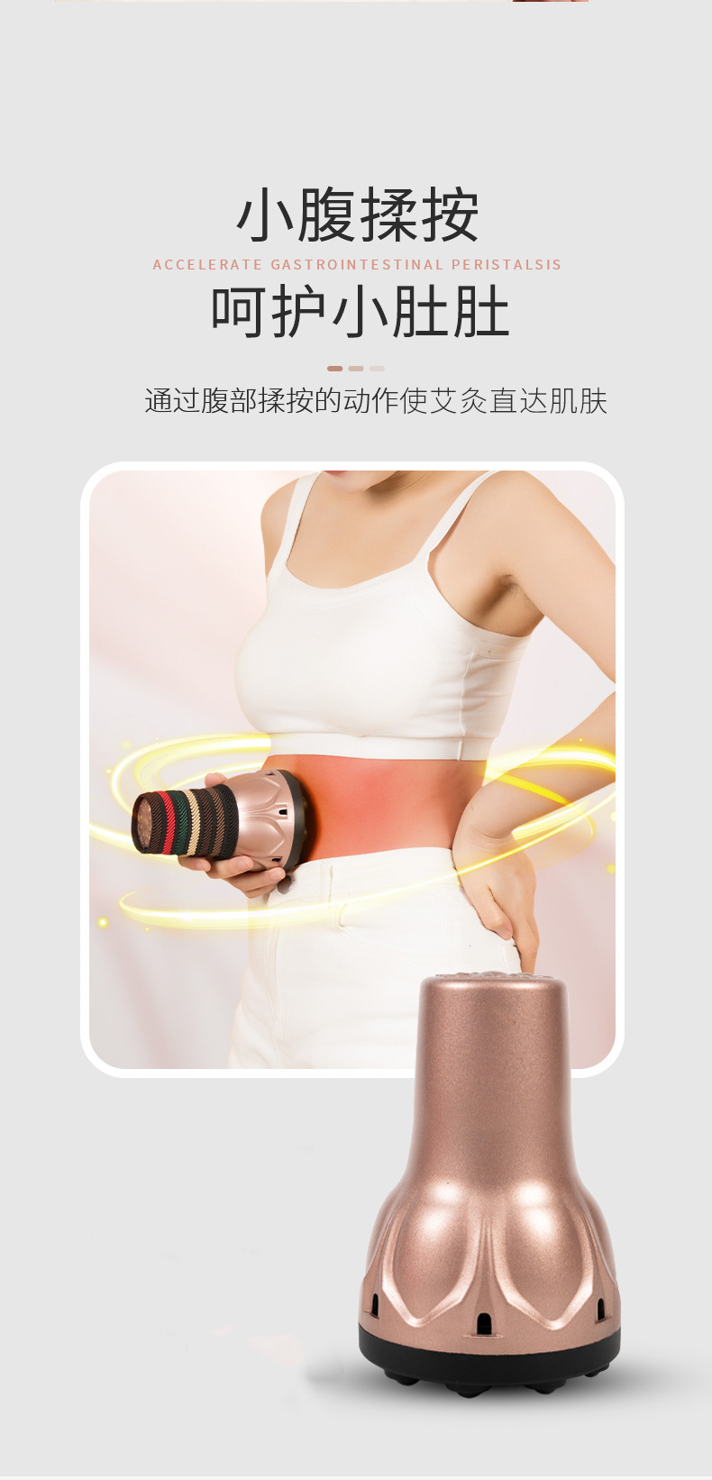 Bian Stone Moxa Roller Jar Handheld Lotus Moxibustion Device with 54 Moxa Sticks for Body Care quality and texture