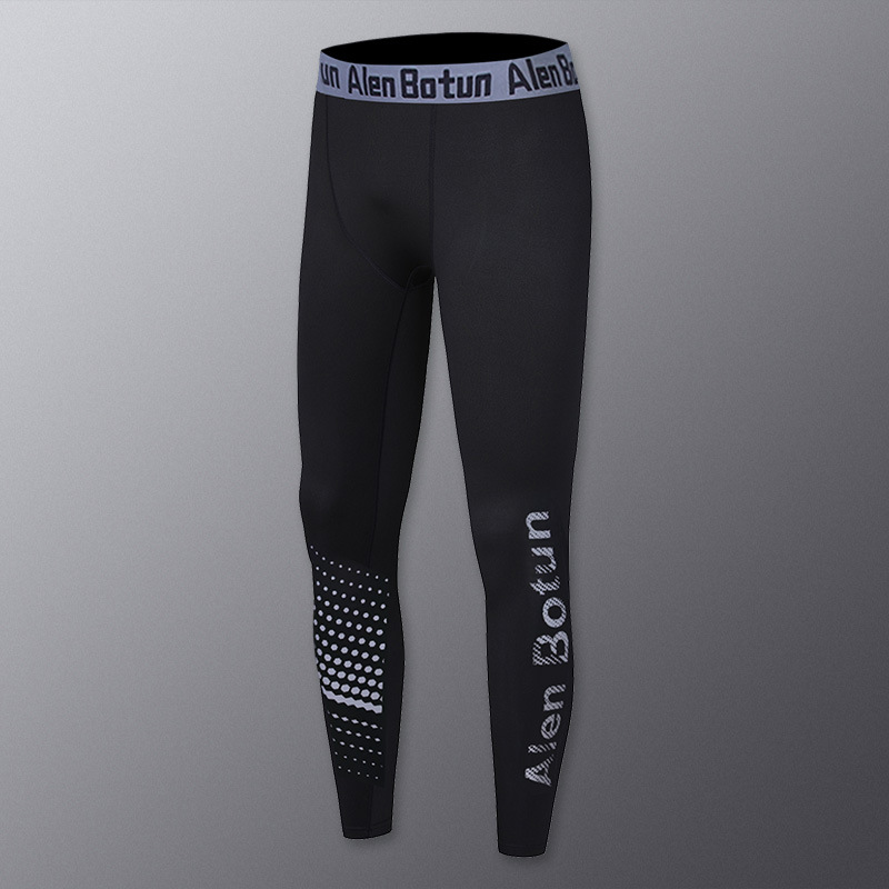 Pantalones deportivos para hombres, entrenamiento de alta elasticidad, leggings de compresión, ropa seca rápida, atletismo, correr, baloncesto, deportes