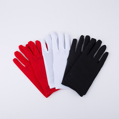 Short Milk Silk Gloves, Fashion Accessory Gloves, Etiquette Gloves, Essential for Going Out in Summer