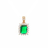 18k color plating-emerald plating (single pendant does not include chain)