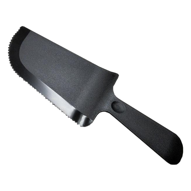 Cake holder knife disposable plastic PS serrated cutter thick frosted shovel knife independent packaging frosted cake holder knife