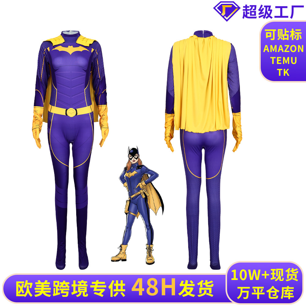 Halloween Dc Gotham Knight Batwoman Cosplay Costume Tight Jumpsuit Stage Performance Costume