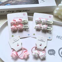 Симпатичная заколка для волос Hello Kitty маленькая девочка свежий большой палец для волос ребенок сладкий челка
