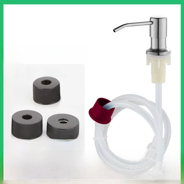 Stainless Steel Soap Dispenser with Press-Type Sink Detergent Pump Head and Extended Tube, Wholesale Soap Dispenser Without Dilution Needed