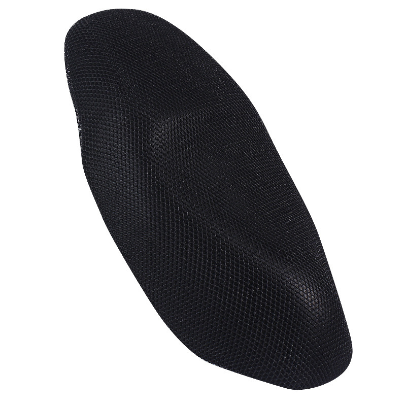 Universal Electric Motorcycle Seat Cover Summer Sunscreen 3D Mesh (Electric car cushion) - black-small-hole-s-size