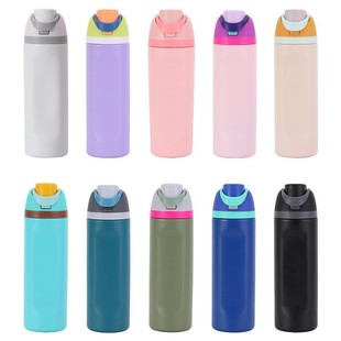 Cross-Border Same-Style Fruit Cup 304 Stainless Steel Insulated Cup Large Capacity Dual Drinking Cup Portable Car-Mounted Sports Water Bottle
