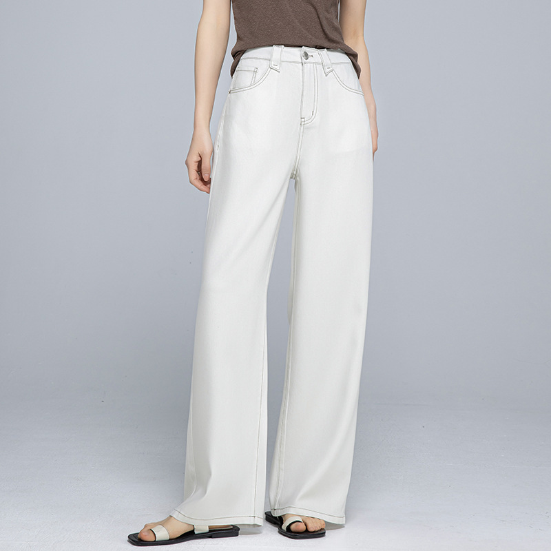 Xinge Tencel Linen Wide Leg Jeans Women's 2025 Summer Thin, Soft, Smooth, Slim, Easiest for Match Straight-Leg Floor-Mopping Pants Xinge Tencel Linen Wide Leg Jeans Women's 2025 Summer Thin, Soft, Smooth, Slim, Easiest for Match Straight-Leg Floor-Mopping Pants
